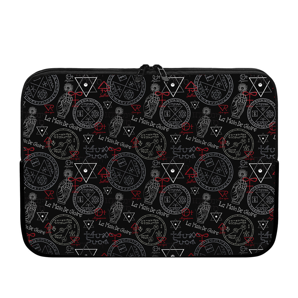 Hand Of Glory Black Magic Witch Print Laptop Sleeve