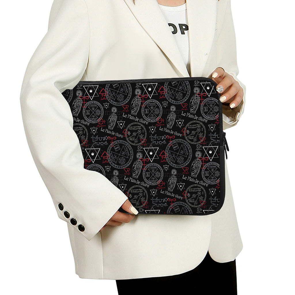 Hand Of Glory Black Magic Witch Print Laptop Sleeve