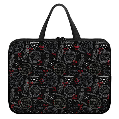 Hand Of Glory Black Magic Witch Print Laptop Sleeve With Handle
