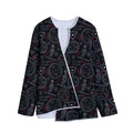 Hand Of Glory Black Magic Witch Print Long Sleeve Short Coat