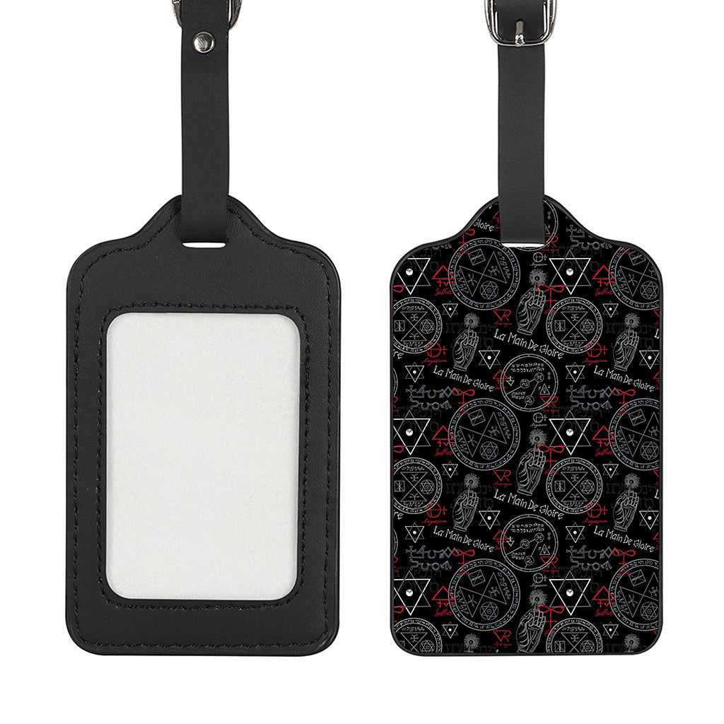 Hand Of Glory Black Magic Witch Print Luggage Tag