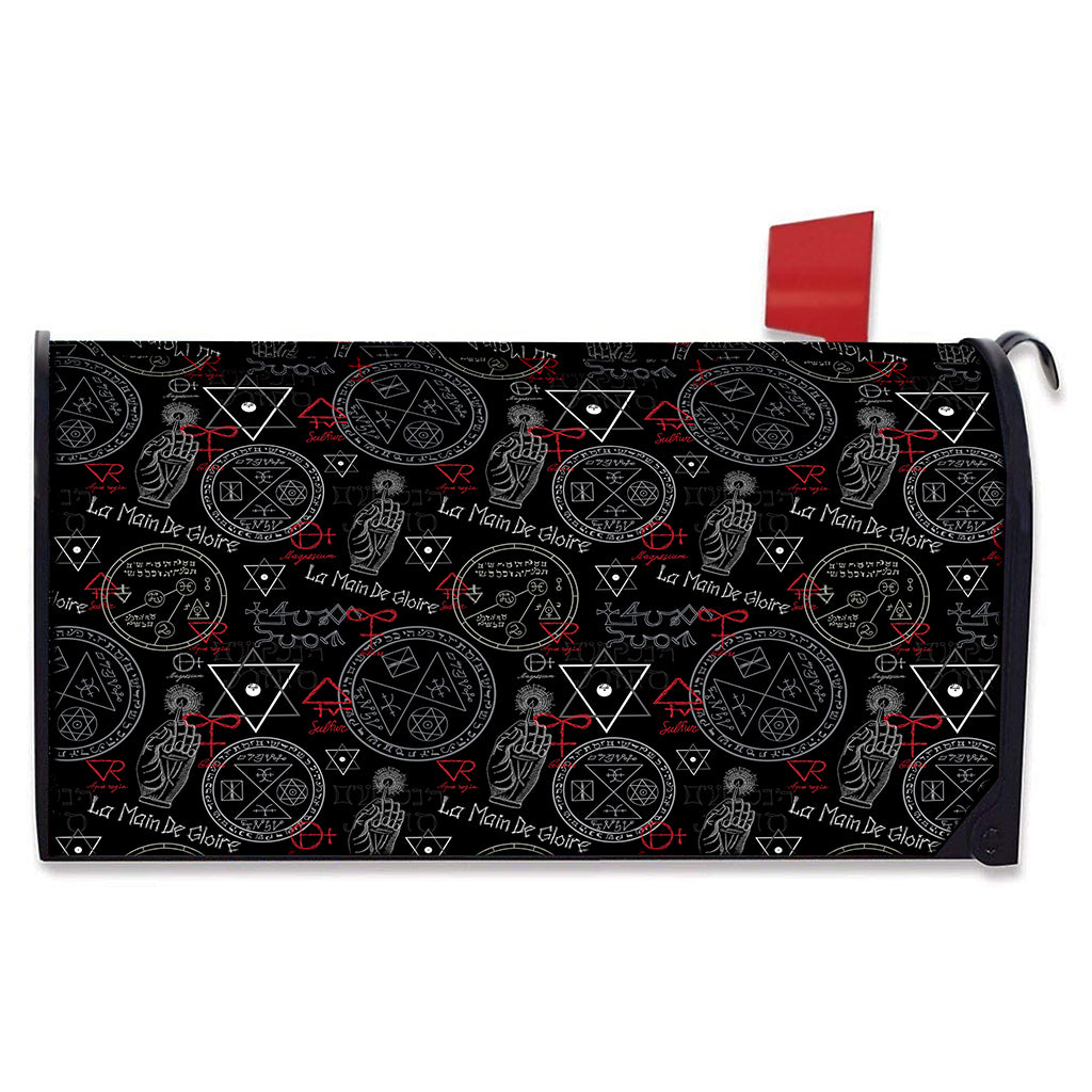Hand Of Glory Black Magic Witch Print Mailbox Cover