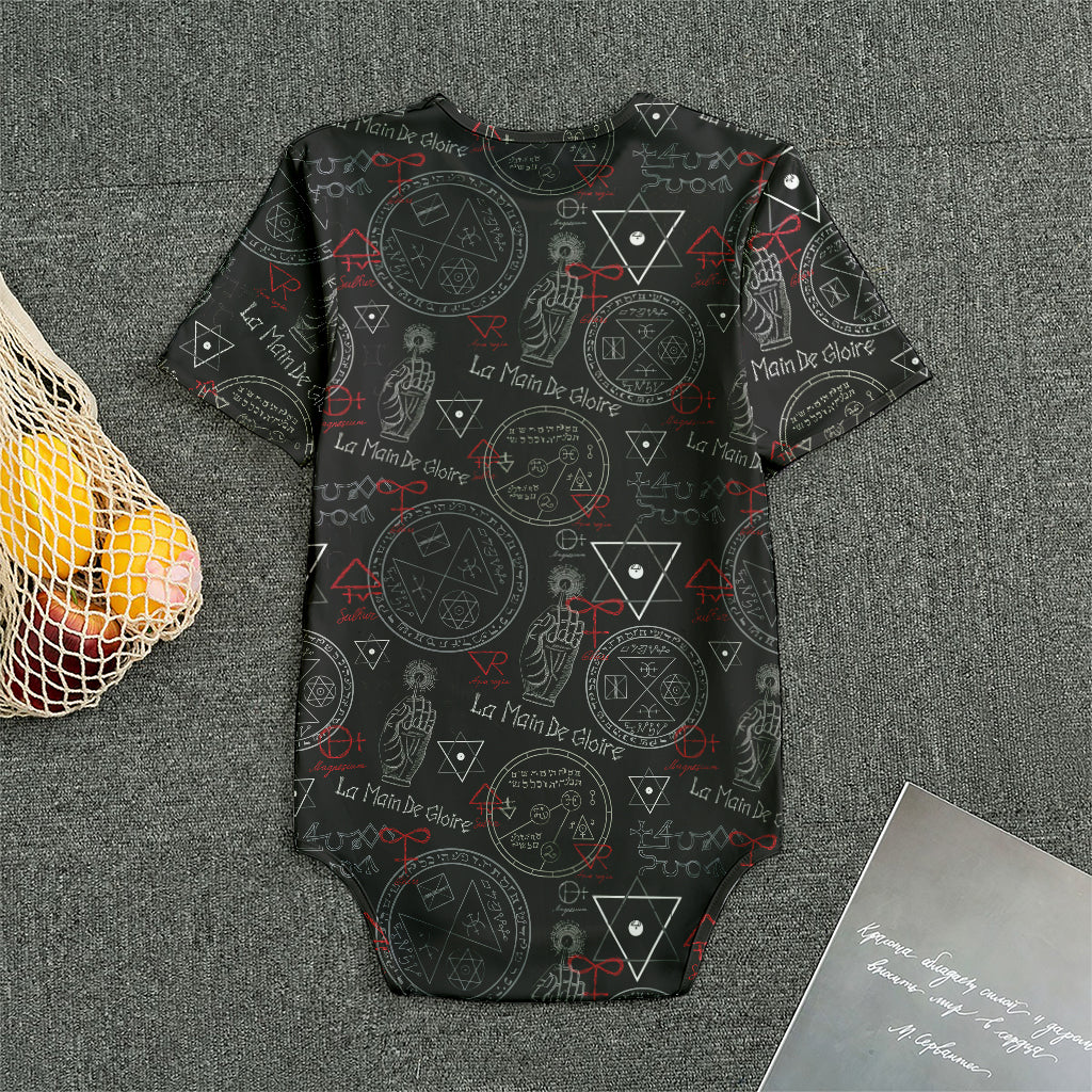 Hand Of Glory Black Magic Witch Print Men's Bodysuit