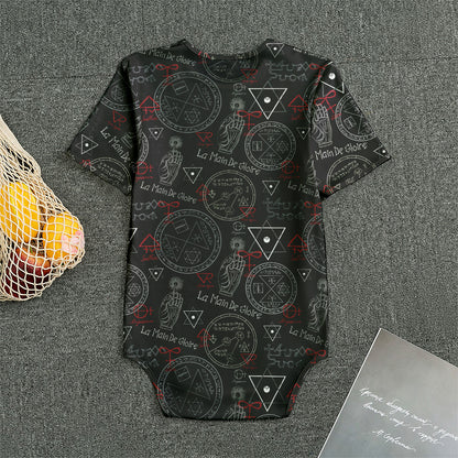 Hand Of Glory Black Magic Witch Print Men's Bodysuit