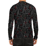 Hand Of Glory Black Magic Witch Print Men's Long Sleeve Rash Guard