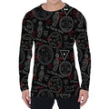 Hand Of Glory Black Magic Witch Print Men's Long Sleeve T-Shirt
