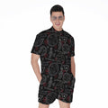 Hand Of Glory Black Magic Witch Print Men's Romper