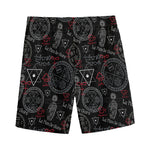 Hand Of Glory Black Magic Witch Print Men's Sports Shorts
