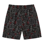 Hand Of Glory Black Magic Witch Print Men's Swim Trunks