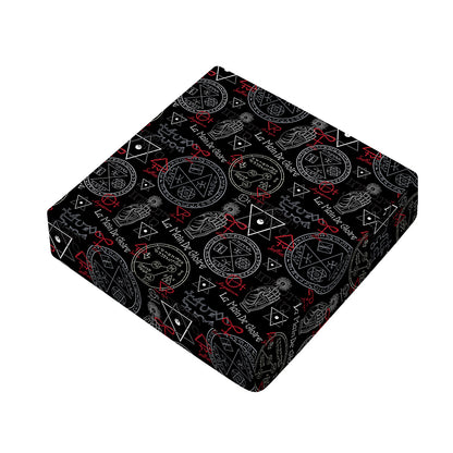 Hand Of Glory Black Magic Witch Print Outdoor Seat Cushion Cover