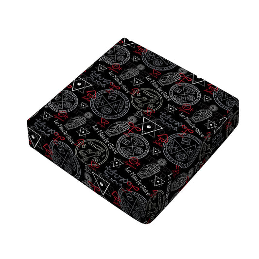 Hand Of Glory Black Magic Witch Print Outdoor Seat Cushion Cover