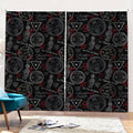 Hand Of Glory Black Magic Witch Print Pencil Pleat Curtains