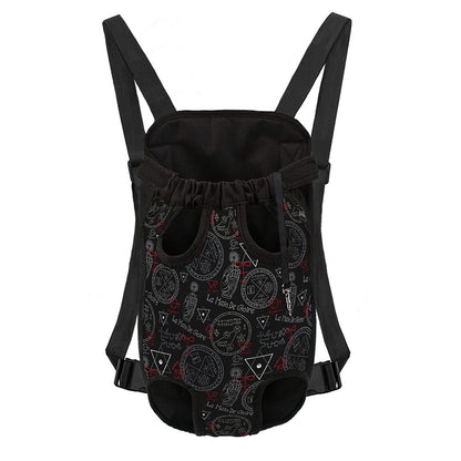 Hand Of Glory Black Magic Witch Print Pet Carrier Backpack