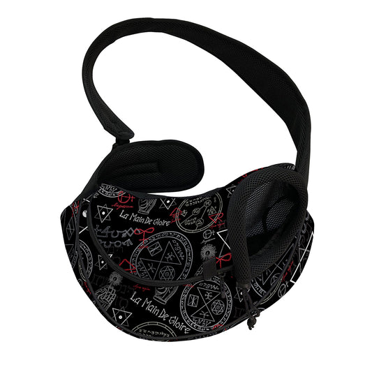 Hand Of Glory Black Magic Witch Print Pet Sling Carrier