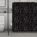 Hand Of Glory Black Magic Witch Print Polyester Shower Curtain