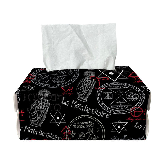 Hand Of Glory Black Magic Witch Print Rectangle Tissue Box Cover