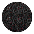 Hand Of Glory Black Magic Witch Print Round Blanket