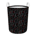Hand Of Glory Black Magic Witch Print Round Laundry Basket