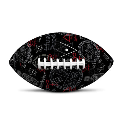 Hand Of Glory Black Magic Witch Print Rugby Ball