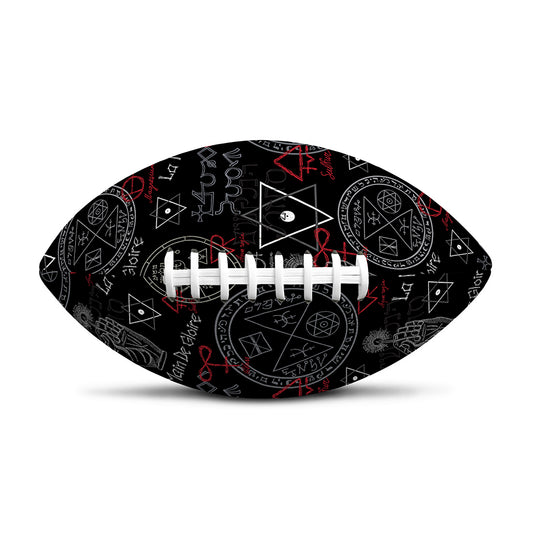 Hand Of Glory Black Magic Witch Print Rugby Ball