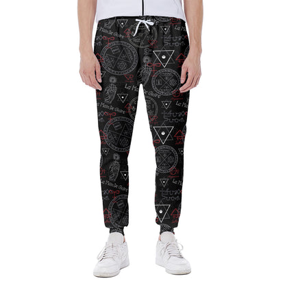 Hand Of Glory Black Magic Witch Print Scuba Joggers