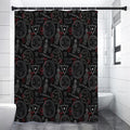 Hand Of Glory Black Magic Witch Print Shower Curtain