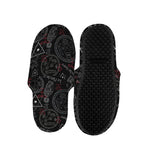 Hand Of Glory Black Magic Witch Print Slippers