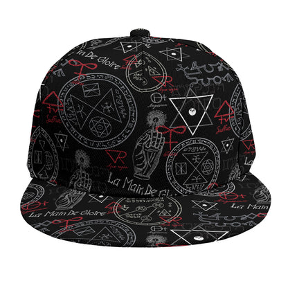 Hand Of Glory Black Magic Witch Print Snapback Cap