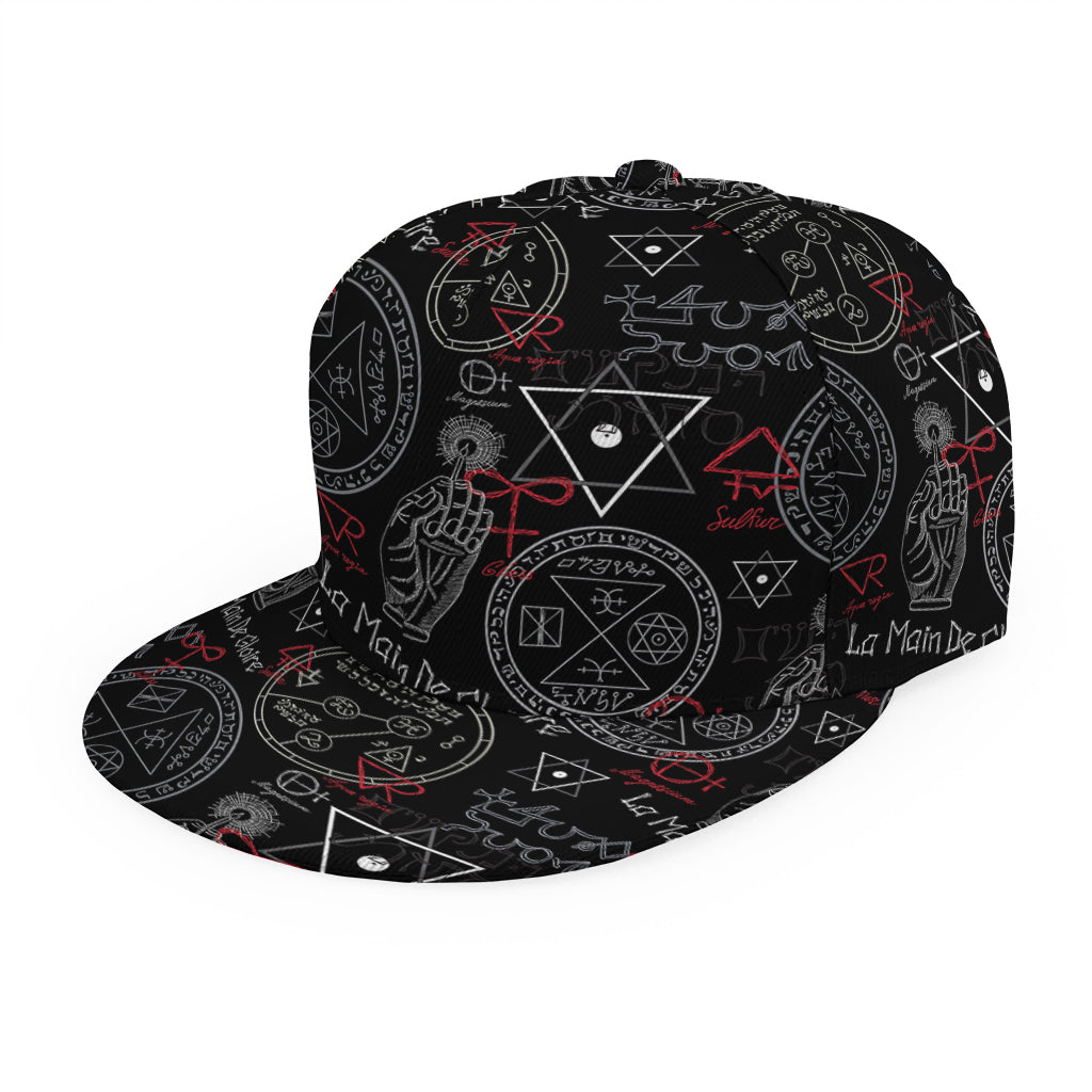 Hand Of Glory Black Magic Witch Print Snapback Cap