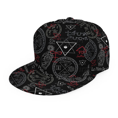 Hand Of Glory Black Magic Witch Print Snapback Cap