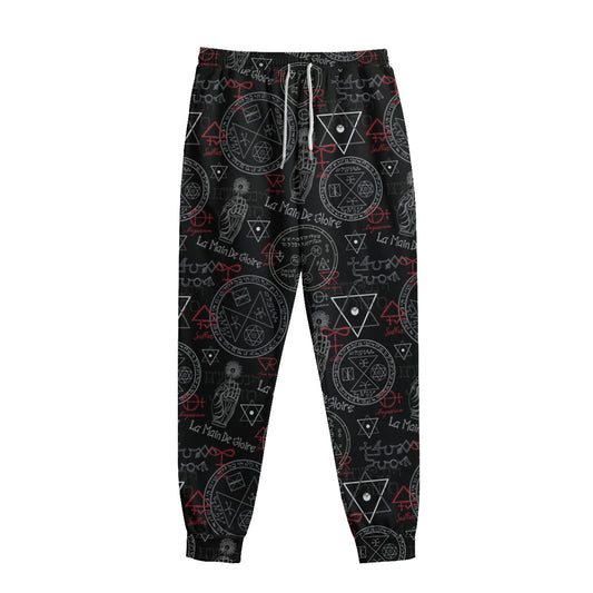 Hand Of Glory Black Magic Witch Print Sweatpants