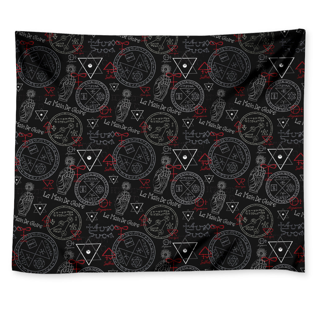Hand Of Glory Black Magic Witch Print Tapestry