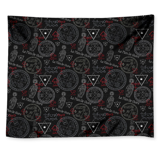 Hand Of Glory Black Magic Witch Print Tapestry