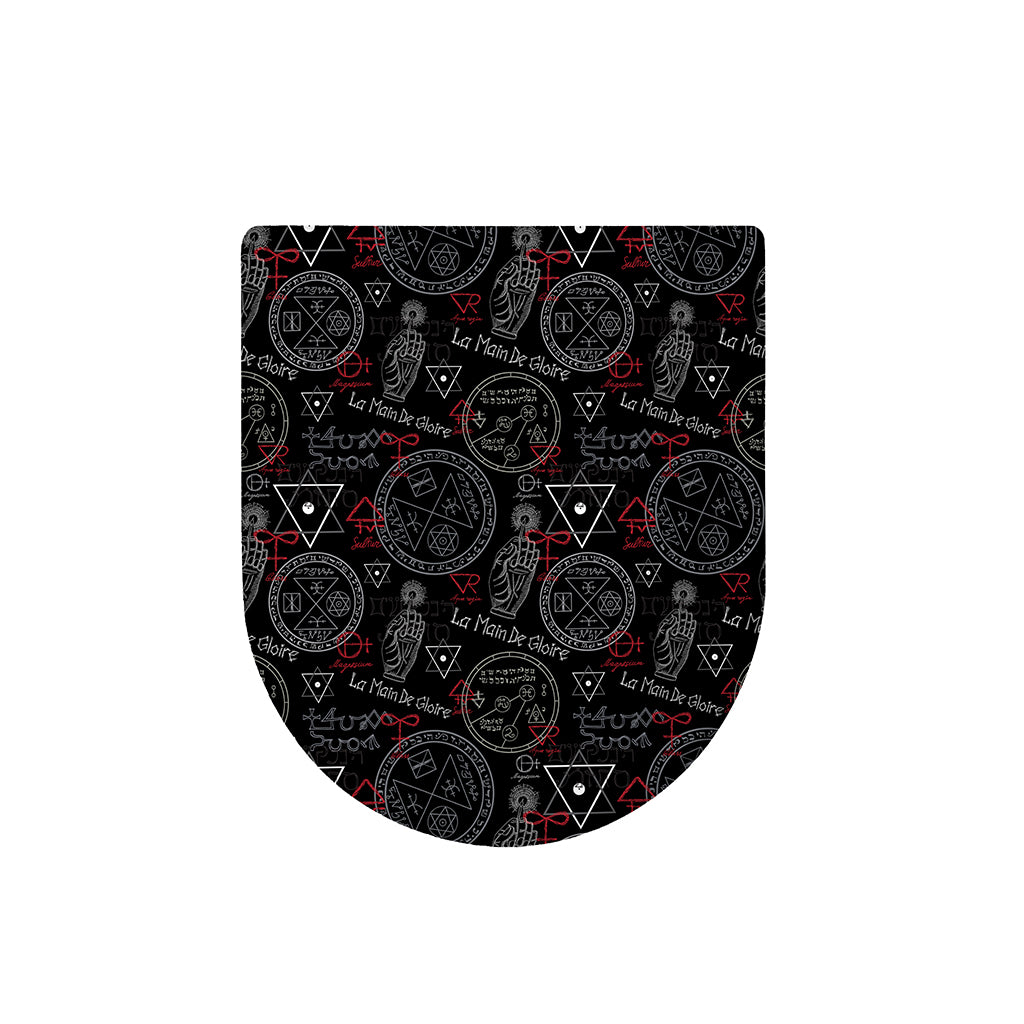 Hand Of Glory Black Magic Witch Print Toilet Lid Cover