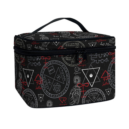 Hand Of Glory Black Magic Witch Print Travel Makeup Bag