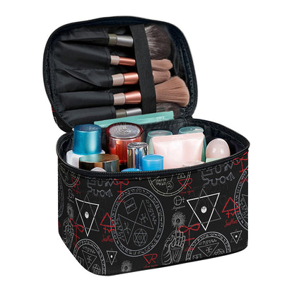Hand Of Glory Black Magic Witch Print Travel Makeup Bag