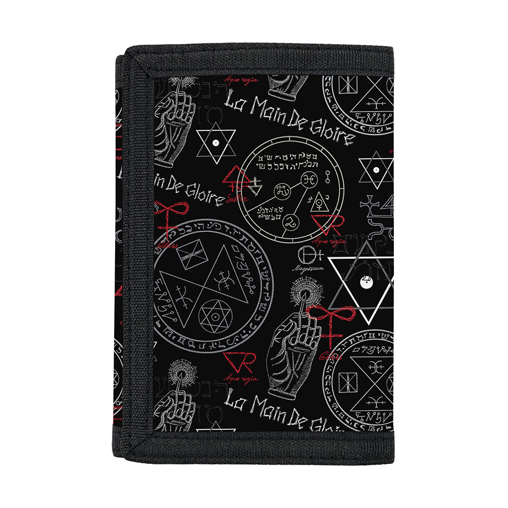 Hand Of Glory Black Magic Witch Print Trifold Wallet