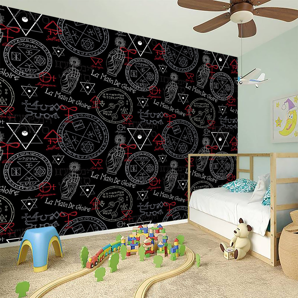 Hand Of Glory Black Magic Witch Print Wall Sticker