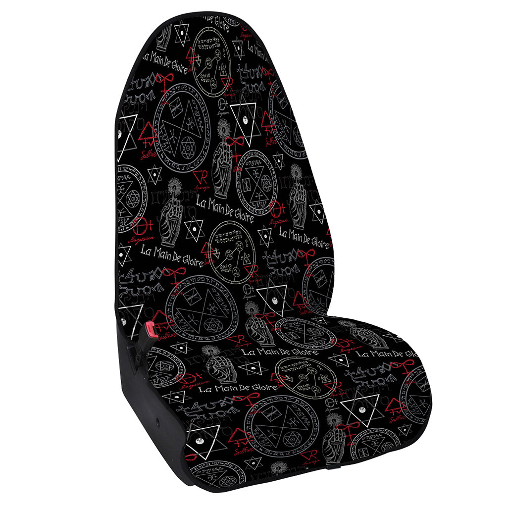 Hand Of Glory Black Magic Witch Print Waterproof Car Seat Cover