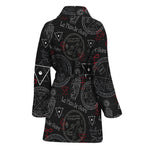 Hand Of Glory Black Magic Witch Print Women's Bathrobe