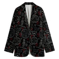 Hand Of Glory Black Magic Witch Print Women's Blazer
