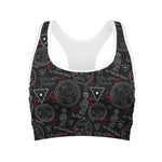 Hand Of Glory Black Magic Witch Print Women's Sports Bra