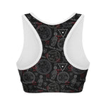 Hand Of Glory Black Magic Witch Print Women's Sports Bra