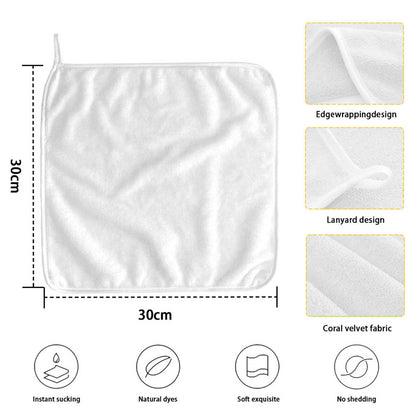 Hipster Golden Retriever Print Hand Towel