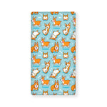 Happy Corgi Pattern Print Baby Crib Sheet