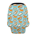 Happy Corgi Pattern Print Baby Seat Cover
