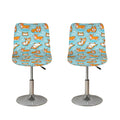 Happy Corgi Pattern Print Bar Stool Covers