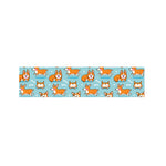 Happy Corgi Pattern Print Bed Runner