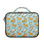 Happy Corgi Pattern Print Briefcase Bible Bag