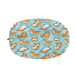 Happy Corgi Pattern Print Car Side Mirror Covers